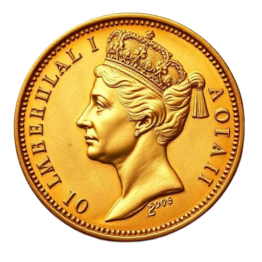 Gouden tientje (10 gulden) — Standaard 10 gulden gouden munt, voorzijde